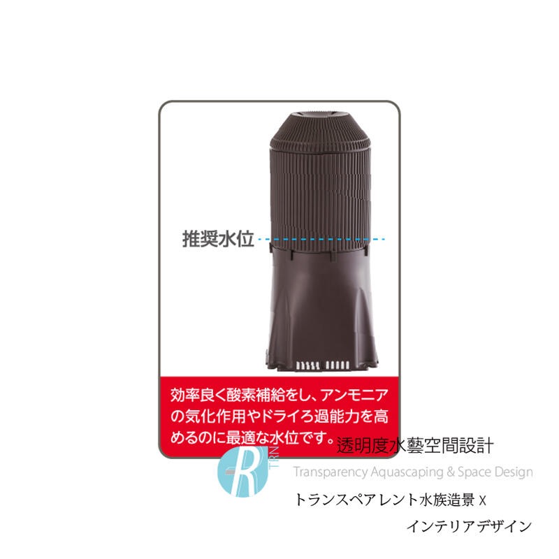 透明度 TRN｜Suisaku 水作｜Tower 塔型過濾器｜S｜120L/h｜噴泉過濾器 魚池過濾器-細節圖4