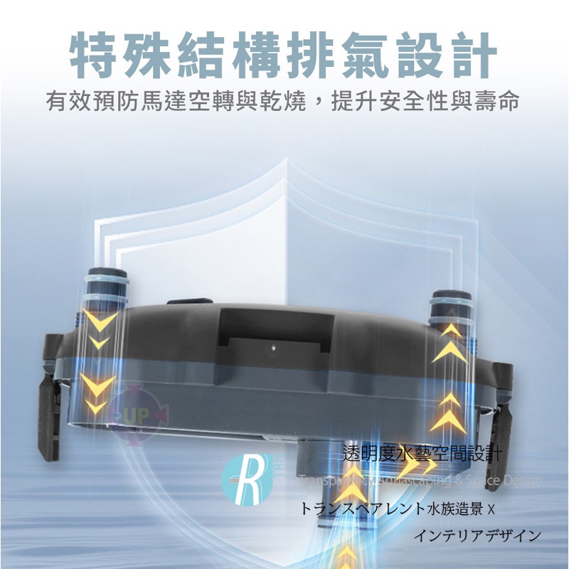 透明度 TRN｜UP AQUA 雅柏｜小型桶式過濾器 S450｜450L/h｜掛式過濾桶-細節圖3