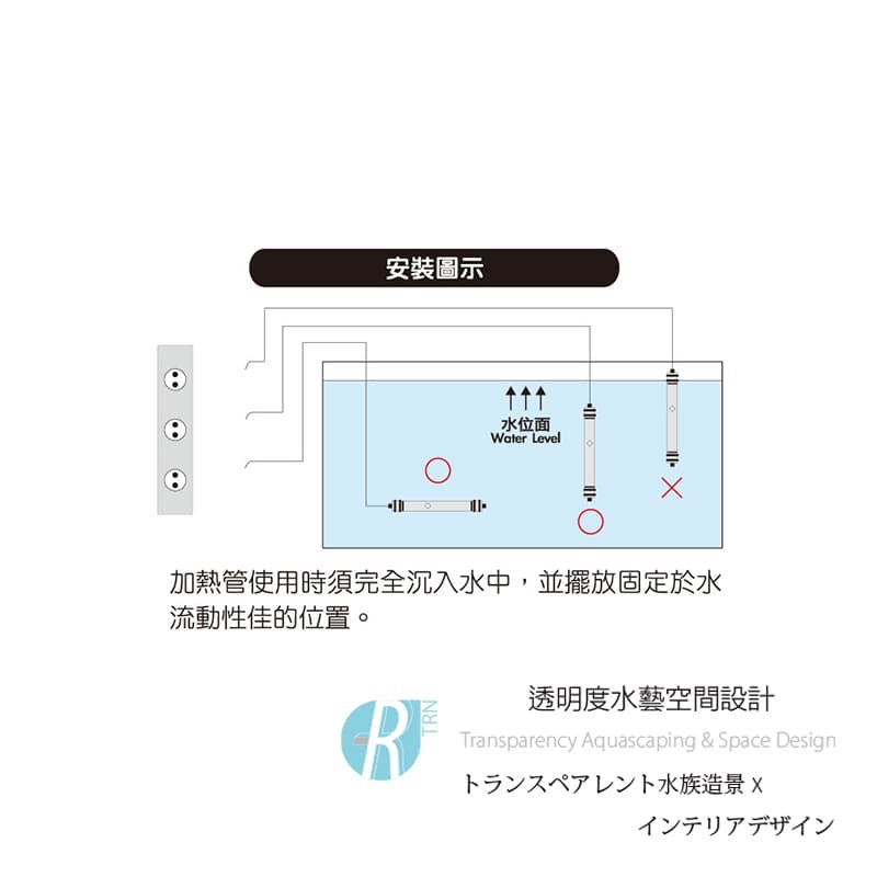 透明度 TRN｜MR.AQUA 水族先生｜三段式定溫加溫器｜30W｜雙控溫晶片｜控溫器 加熱器-細節圖2