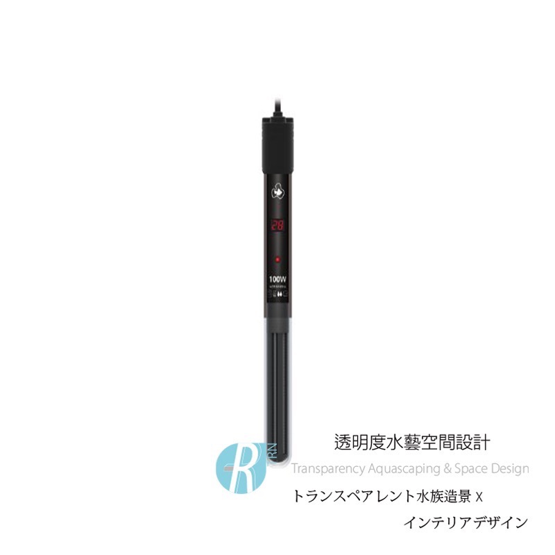 透明度 TRN｜top-aqua 達普｜單顯示按鍵式離水保護加溫棒｜100W｜雙控溫晶片｜控溫器 加溫器 加熱器-細節圖2