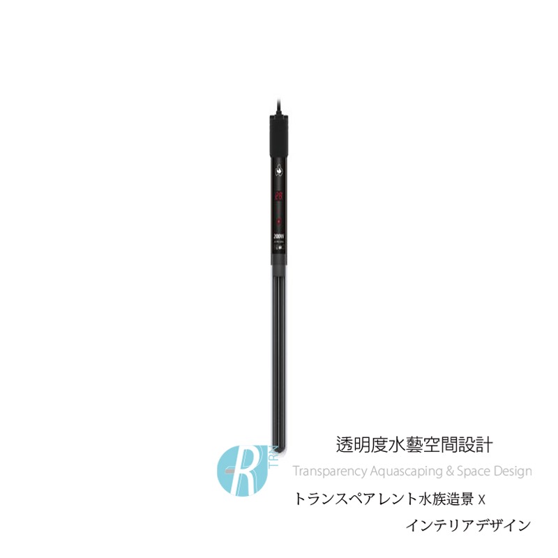 透明度 TRN｜top-aqua 達普｜單顯示按鍵式離水保護加溫棒｜200W｜雙控溫晶片｜控溫器 加溫器 加熱器-細節圖2