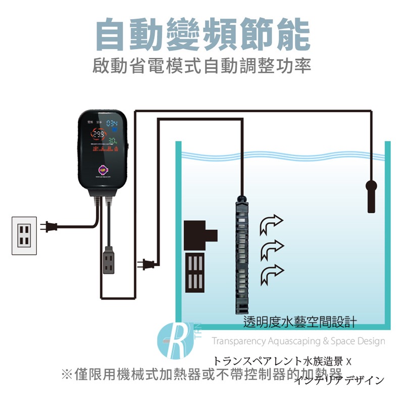 透明度 TRN｜UP AQUA 雅柏｜微電腦變頻省電控溫器｜主機｜電子雙顯控溫器-細節圖4