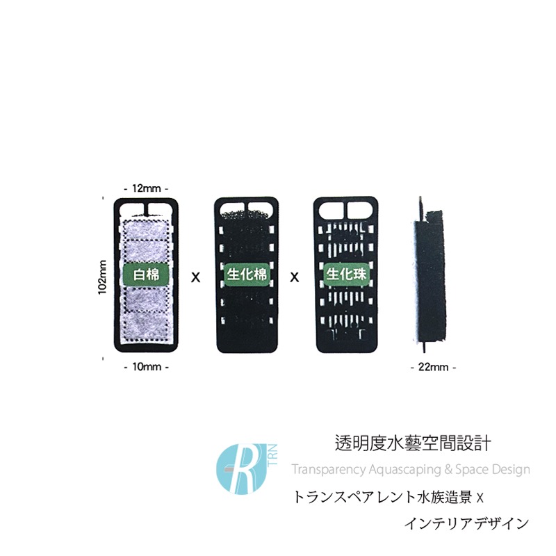 透明度 TRN｜iSTA 伊士達｜USB Hang On Filter USB掛式過濾器 IF-764｜過濾棉｜3入-細節圖2