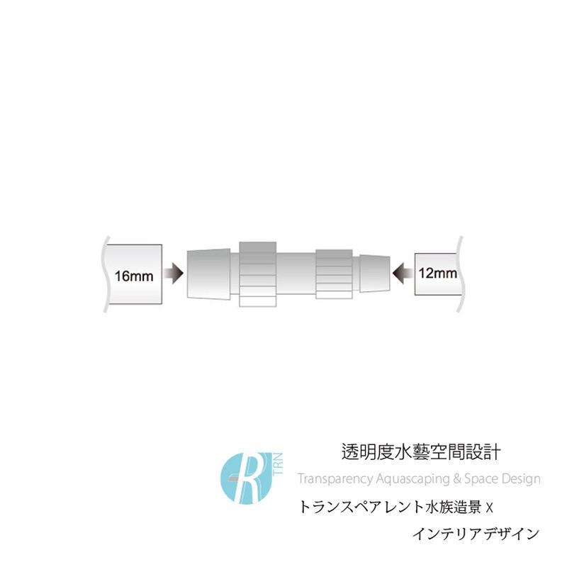 透明度 TRN｜iSTA 伊士達｜Hose Adapter 水管轉接器｜12mm/16mm｜配件 零件-細節圖2