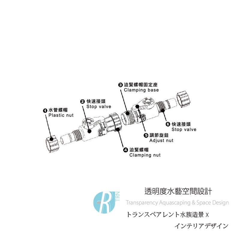 透明度 TRN｜iSTA 伊士達｜Quick Release Double Tap 快接調水閥｜12mm｜配件 零件-細節圖2
