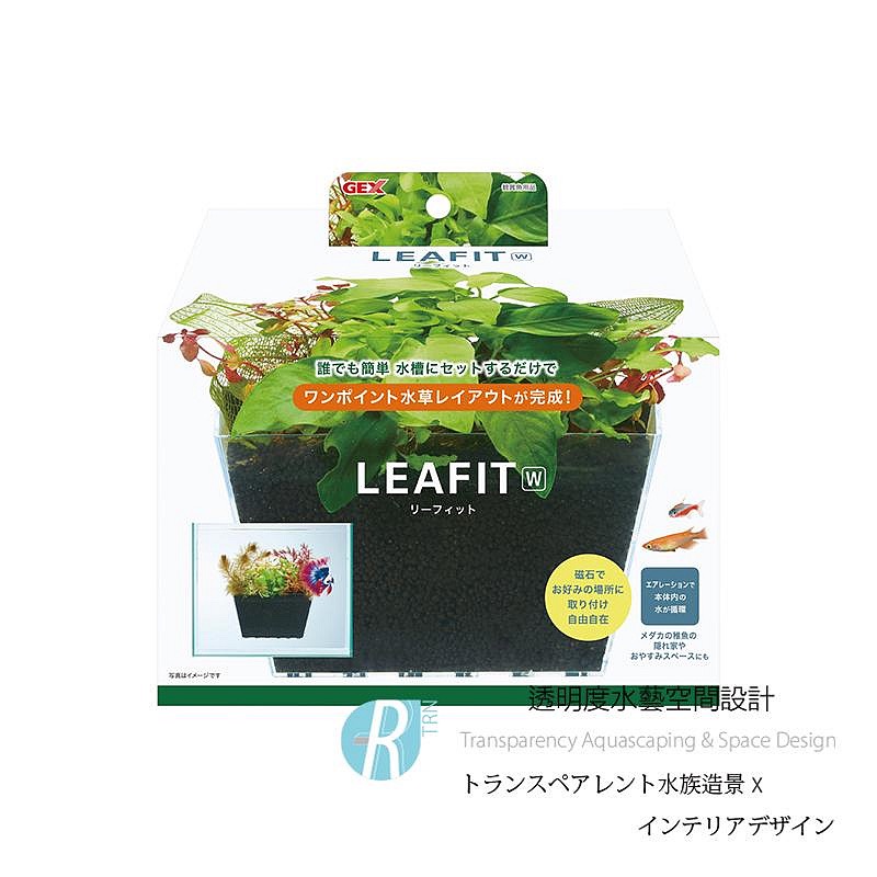 透明度 TRN｜GEX 五味｜LEAFIT W 磁吸式水草培養盒｜水培盒 水耕培養皿 魚草共生-細節圖2