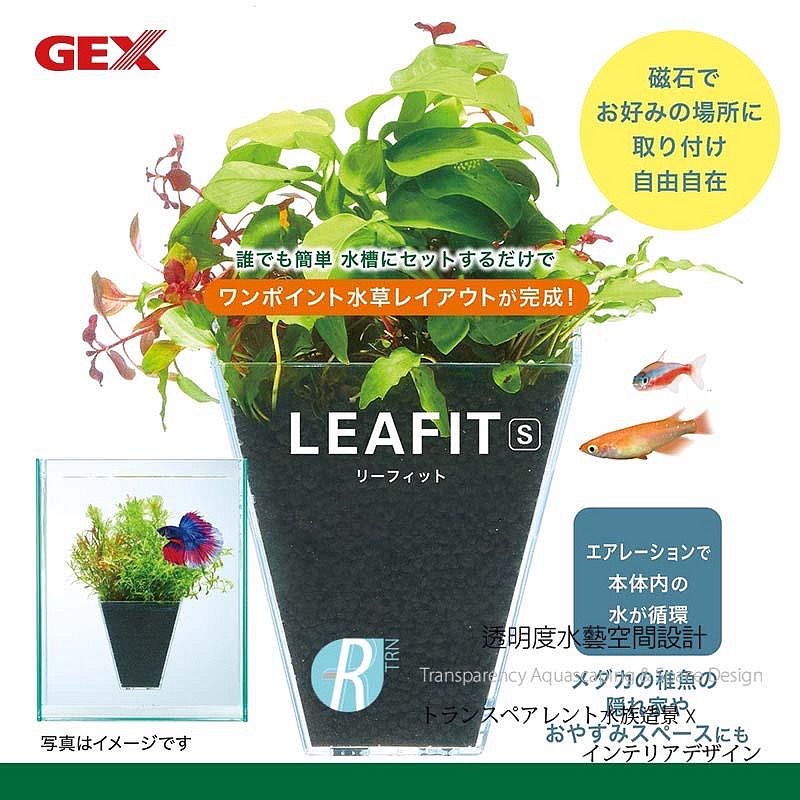 透明度 TRN｜GEX 五味｜LEAFIT S 磁吸式水草培養盒｜水培盒 水耕培養皿 魚草共生