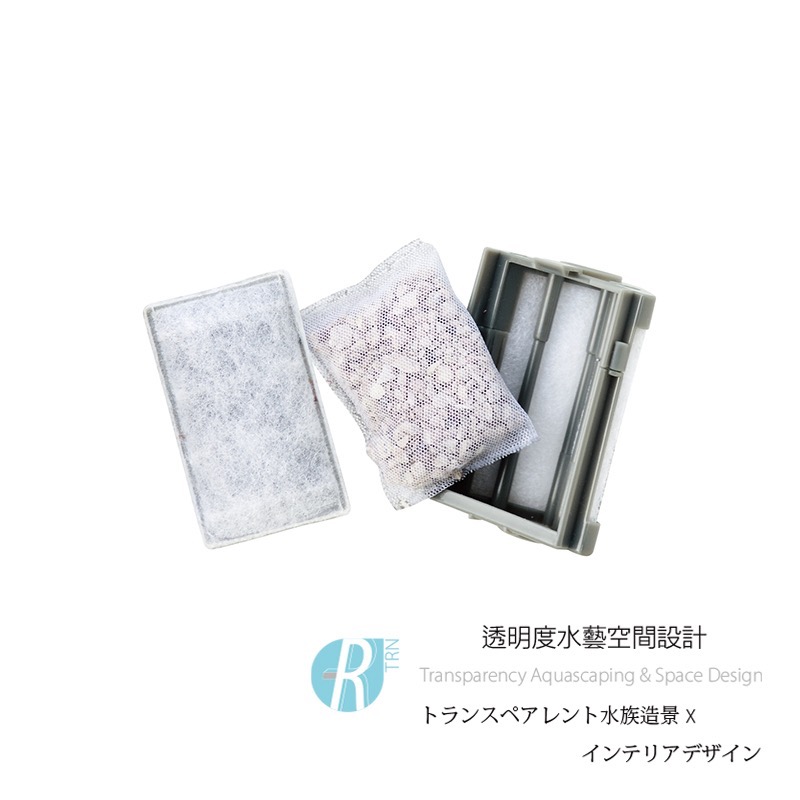 透明度 TRN｜GEX 五味｜カメ元気 角落型水中沉水過濾器｜替換棉＋活性碳＋沸石｜吸收異味 改善水色 去氨 濾材-細節圖5