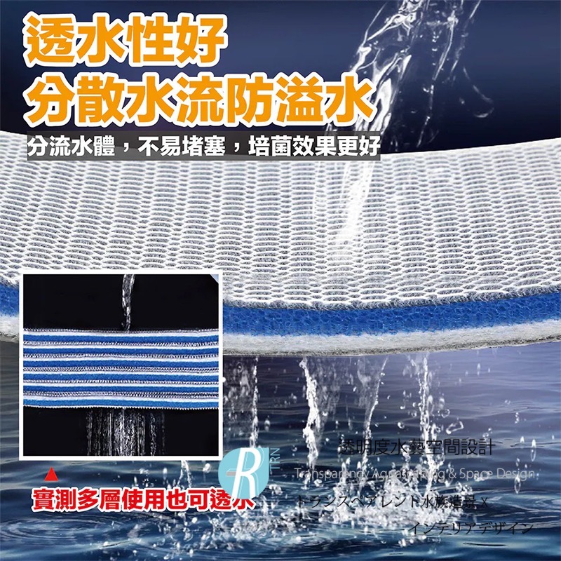 透明度 TRN｜8D蜂巢無膠奈米過濾棉｜28.5×15×2.5cm｜生化棉 過濾棉｜200次-細節圖5