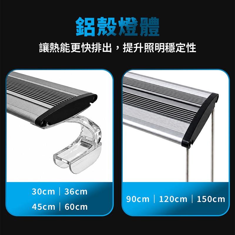 透明度 TRN｜UP AQUA 雅柏｜Z3X系列 清澈/深海/全光譜3合1認證跨燈 5尺｜150cm｜入門級LED燈-細節圖5