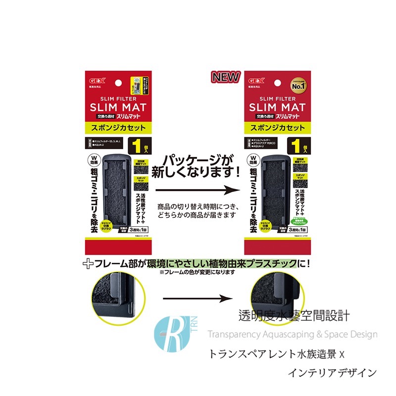 透明度 TRN｜GEX 五味｜SLIM MIT USB薄型過濾器｜Mini/S2/M3/L4｜生化棉板｜活性碳過濾棉-細節圖6
