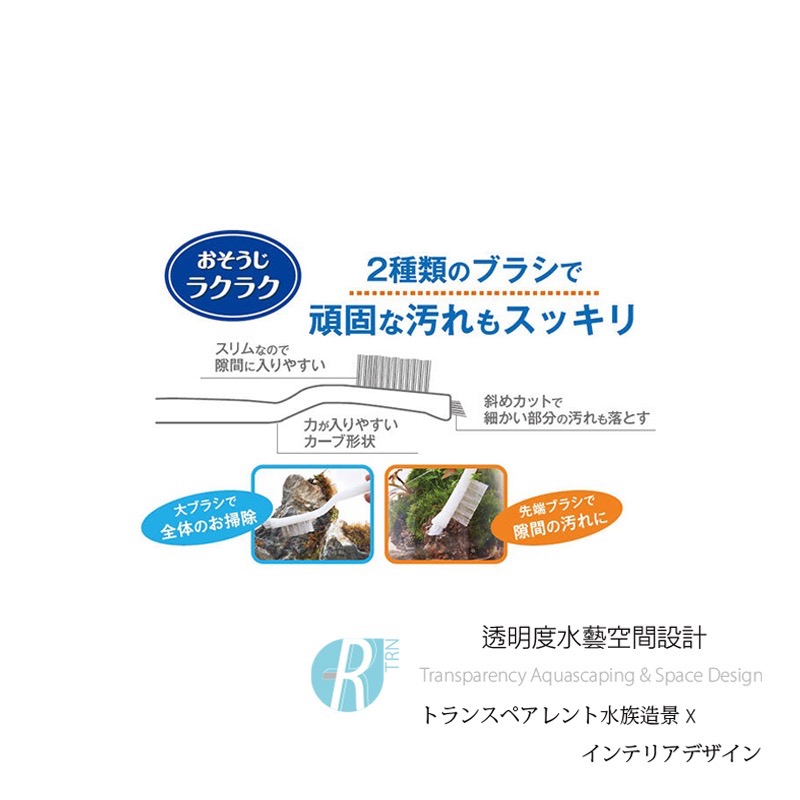 透明度 TRN｜GEX 五味｜小型缸兩用清潔刷｜除藻刷-細節圖4
