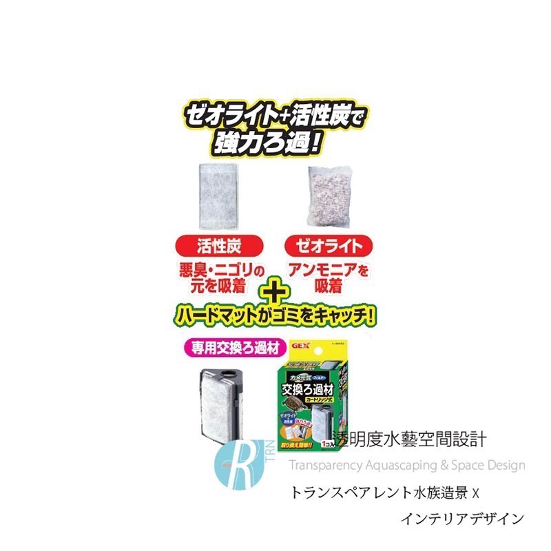 透明度 TRN｜GEX 五味｜カメ元気 角落型水中沉水馬達 F1｜210L/h｜內置過濾器-細節圖9
