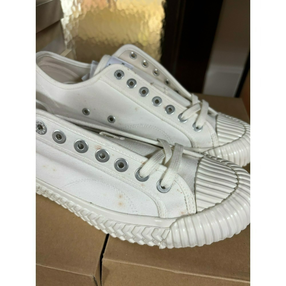 (福利品)(髒污)【Excelsior餅乾鞋】低筒 白色帆布 白底 (ES_M6017CV_WH)-細節圖3