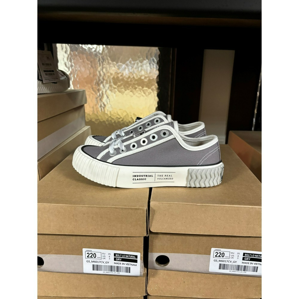 【Excelsior餅乾鞋】低筒 灰色帆布 白底 (GS_M6024CV_GY)-細節圖3