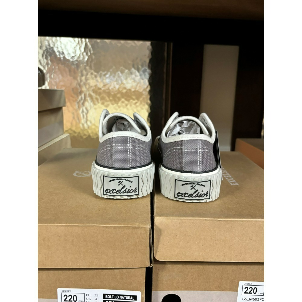 【Excelsior餅乾鞋】低筒 灰色帆布 白底 (GS_M6024CV_GY)-細節圖4