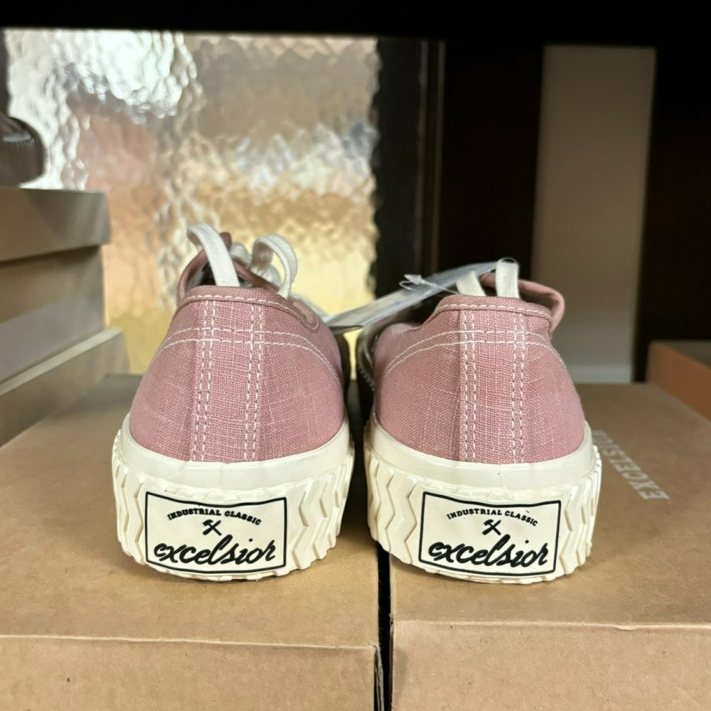 【Excelsior餅乾鞋】低筒 粉色帆布 白底 (CF_M6018CV_PK)-細節圖2