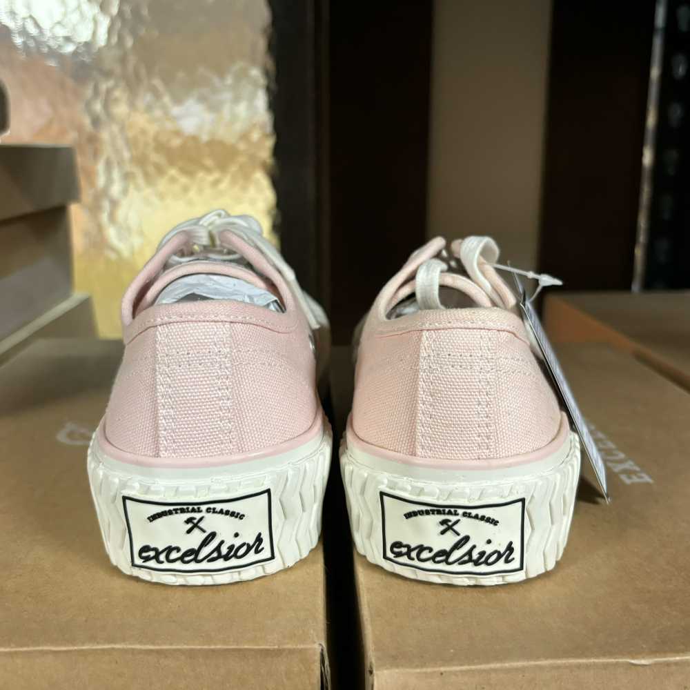 【Excelsior餅乾鞋】低筒 粉色帆布 白底 (FS_M6017LN_PK)-細節圖2