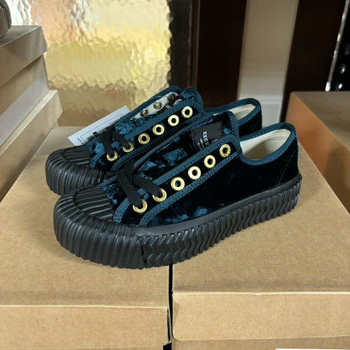 【Excelsior餅乾鞋】低筒 藍色絨布 黑底 (EF_M6017VV_NV)