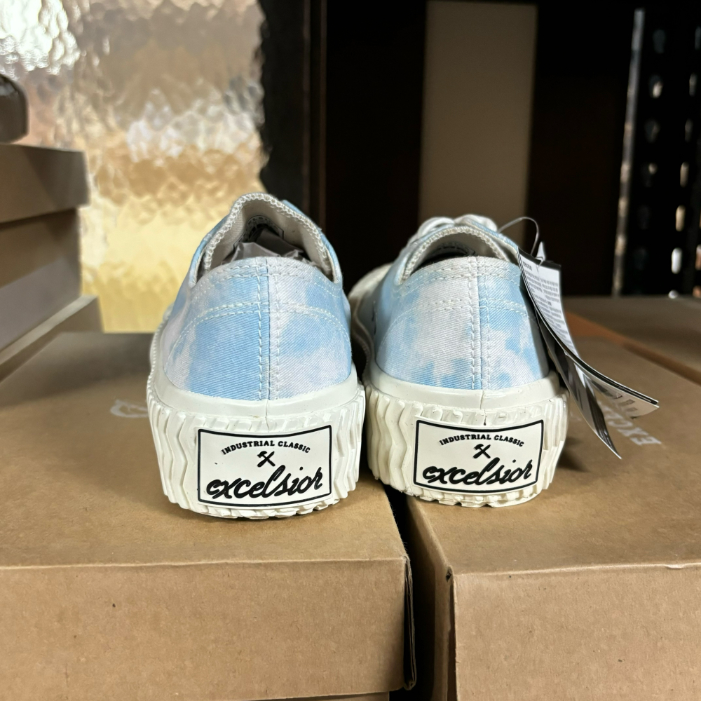 【Excelsior餅乾鞋】低筒 天空藍色帆布 白底 (GS_M6018TD_BL)-細節圖2