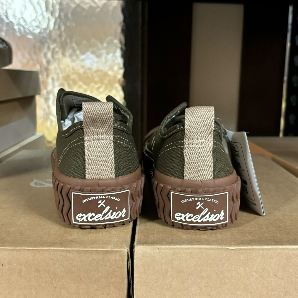 【Excelsior餅乾鞋】低筒 軍綠色帆布 焦糖底 (FS_M6018CV_KH)-細節圖2