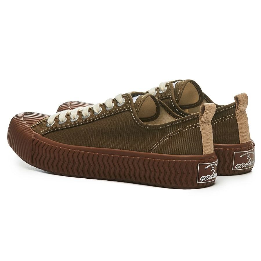 【Excelsior餅乾鞋】低筒 軍綠色帆布 焦糖底 (FS_M6018CV_KH)-細節圖4