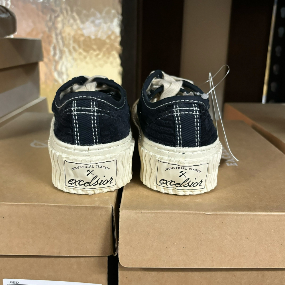 【Excelsior餅乾鞋】低筒 海軍藍色燈芯絨 白底 (DF_M6017CD_NV)-細節圖2