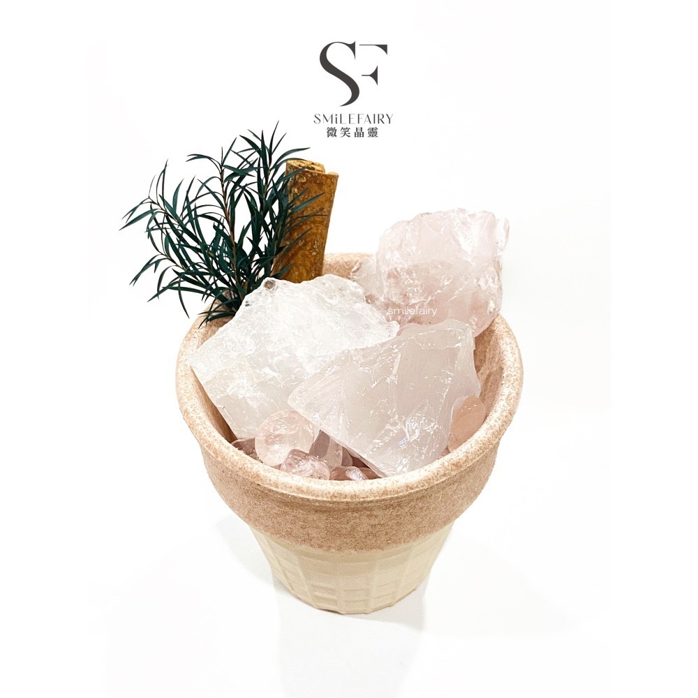 SF 水晶礦石冰淇淋i002｜粉水晶．天然能量の甜蜜療癒｜像冰淇淋一樣，融化你的不開心．擴香瓶無火香薰-細節圖2