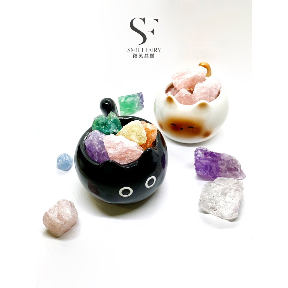 SF喵晶原礦香氛杯．黑喵｜擴香水晶．無火香薰 ｜充滿祝福的水晶贈禮．居家香氛禮物、擴香石、香薰杯-細節圖10