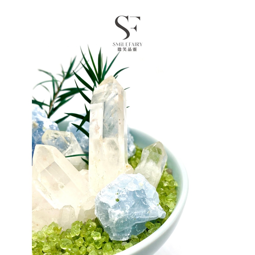 SF水晶花園G001｜蔚藍之境｜能量花園．水晶城堡．居家香氛禮物、擴香石、香薰杯-細節圖5