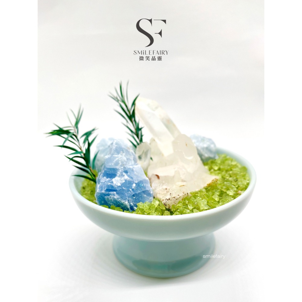 SF水晶花園G001｜蔚藍之境｜能量花園．水晶城堡．居家香氛禮物、擴香石、香薰杯-細節圖6