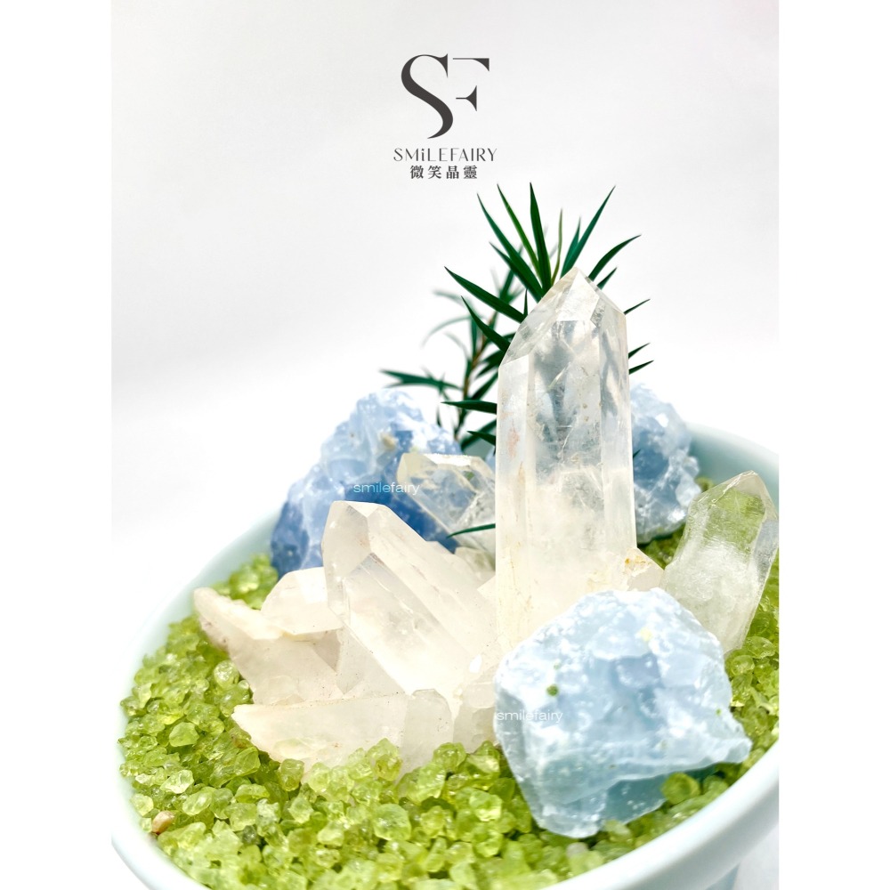 SF水晶花園G001｜蔚藍之境｜能量花園．水晶城堡．居家香氛禮物、擴香石、香薰杯-細節圖8