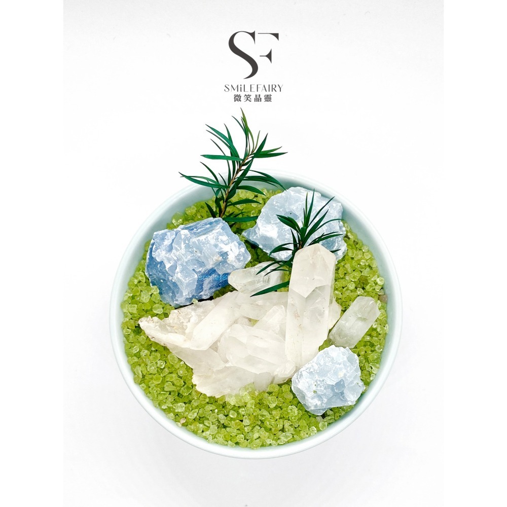 SF水晶花園G001｜蔚藍之境｜能量花園．水晶城堡．居家香氛禮物、擴香石、香薰杯-細節圖3