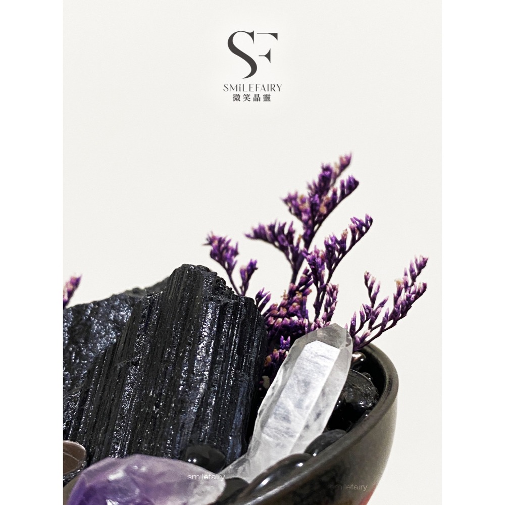 SF水晶花園G003｜暗夜晶靈｜守護者．消除濁氣．抵禦小人．水晶城堡．水晶盆栽．居家香氛禮物、擴香石、香薰杯-細節圖7