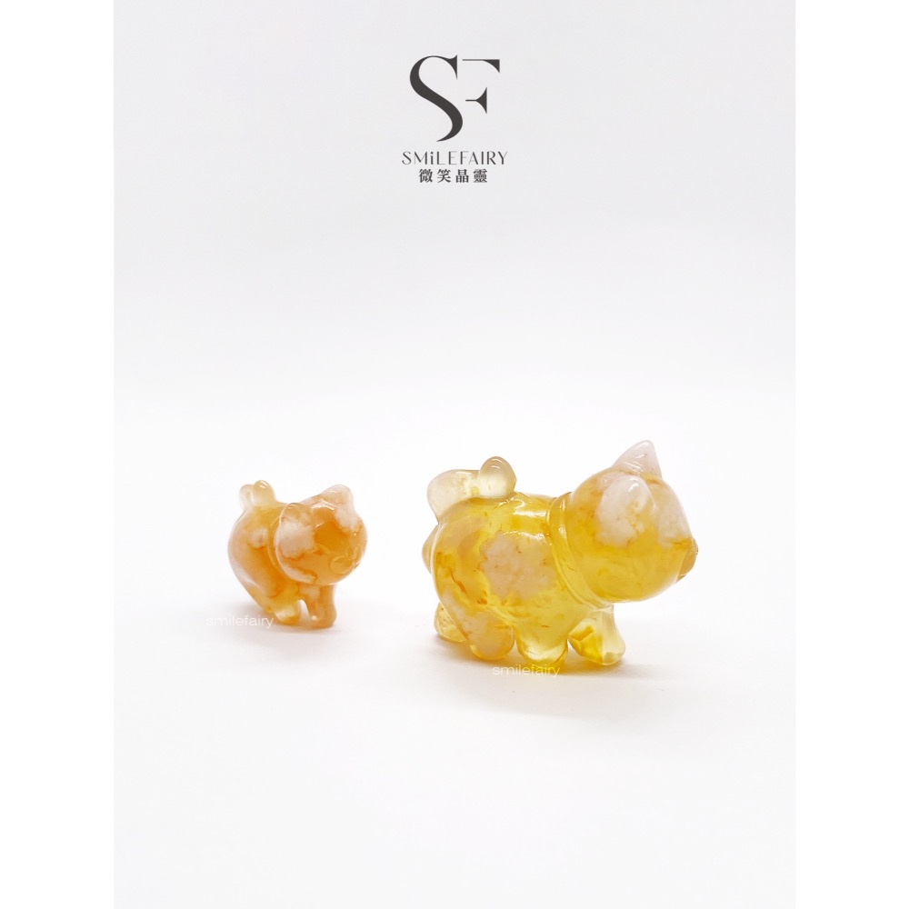 SF 悠走貓｜櫻花瑪瑙．心輪綻放之石｜排除負能量、減壓、改善疲倦和濁氣、促進血液循環、雕刻件、配件、飾品、擺件-細節圖3