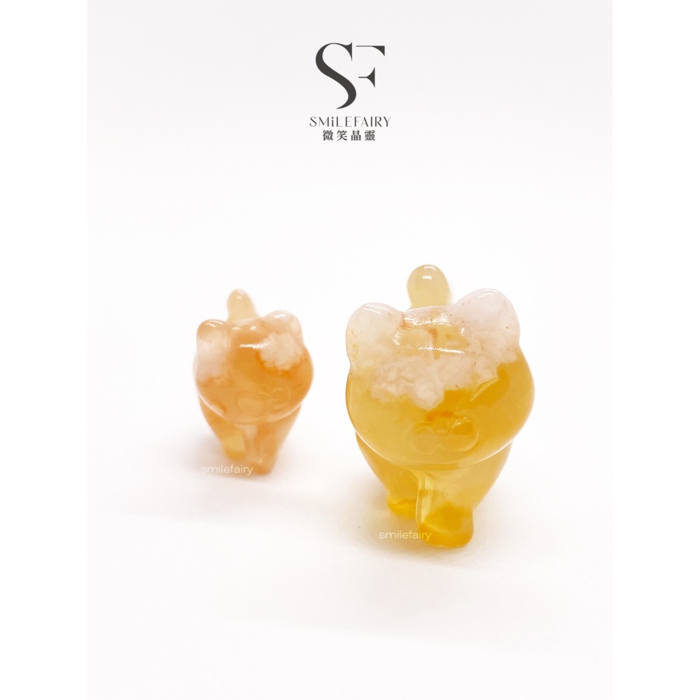 SF 悠走貓｜櫻花瑪瑙．心輪綻放之石｜排除負能量、減壓、改善疲倦和濁氣、促進血液循環、雕刻件、配件、飾品、擺件-細節圖4
