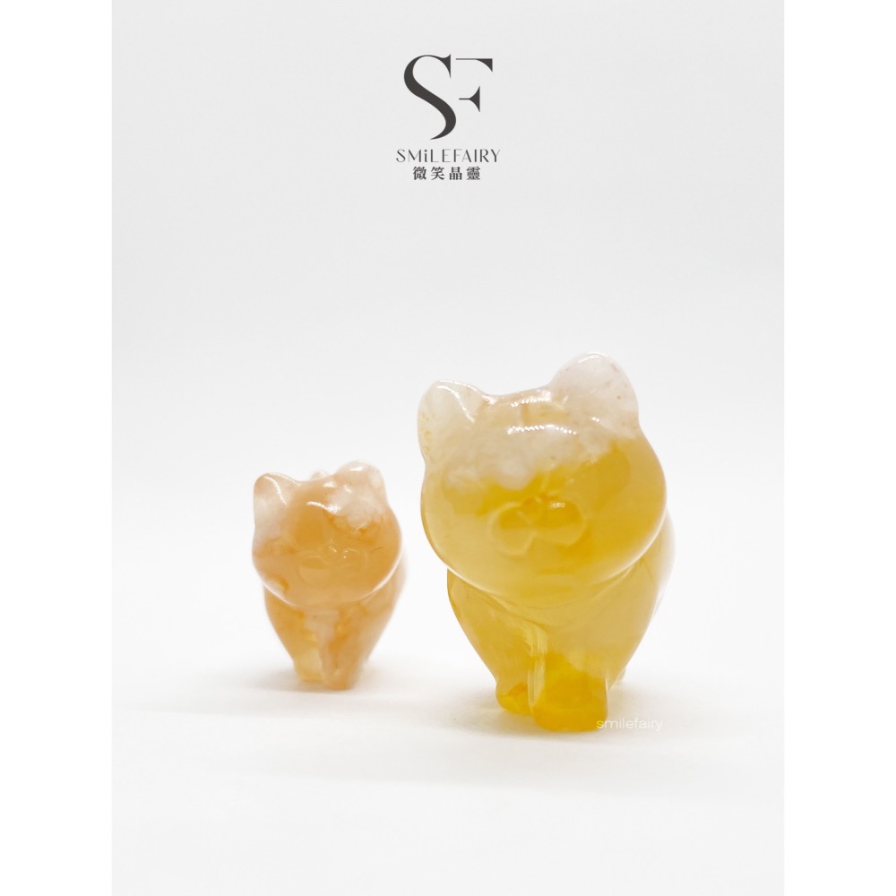 SF 悠走貓｜櫻花瑪瑙．心輪綻放之石｜排除負能量、減壓、改善疲倦和濁氣、促進血液循環、雕刻件、配件、飾品、擺件-細節圖5