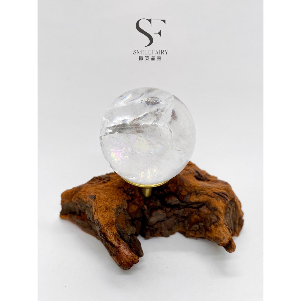 SF 爆彩白水晶B001｜全能淨化之王｜水晶之王 · 能量放大器、能量中樞、淨化負能量、增強專注力、清晰思考、提升靈性-細節圖2