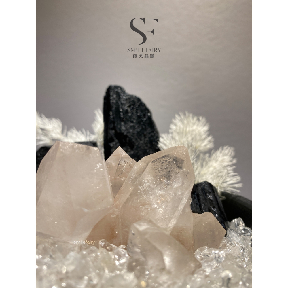 SF水晶花園G004｜玄夜靈盾｜能量花園．水晶城堡．居家香氛禮物、擴香石、香薰杯、微景觀、水晶盆栽、水晶花園-細節圖3