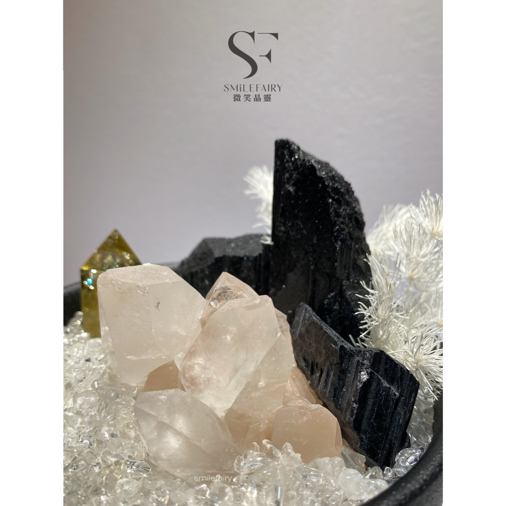 SF水晶花園G004｜玄夜靈盾｜能量花園．水晶城堡．居家香氛禮物、擴香石、香薰杯、微景觀、水晶盆栽、水晶花園-細節圖4