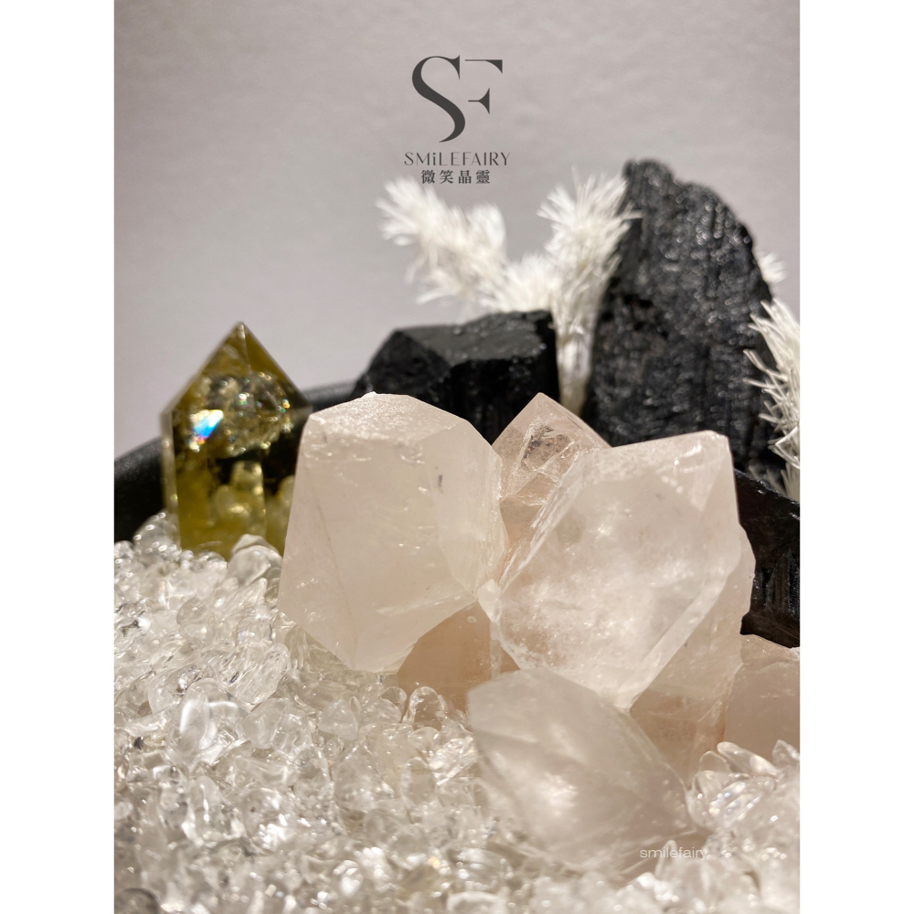 SF水晶花園G004｜玄夜靈盾｜能量花園．水晶城堡．居家香氛禮物、擴香石、香薰杯、微景觀、水晶盆栽、水晶花園-細節圖6