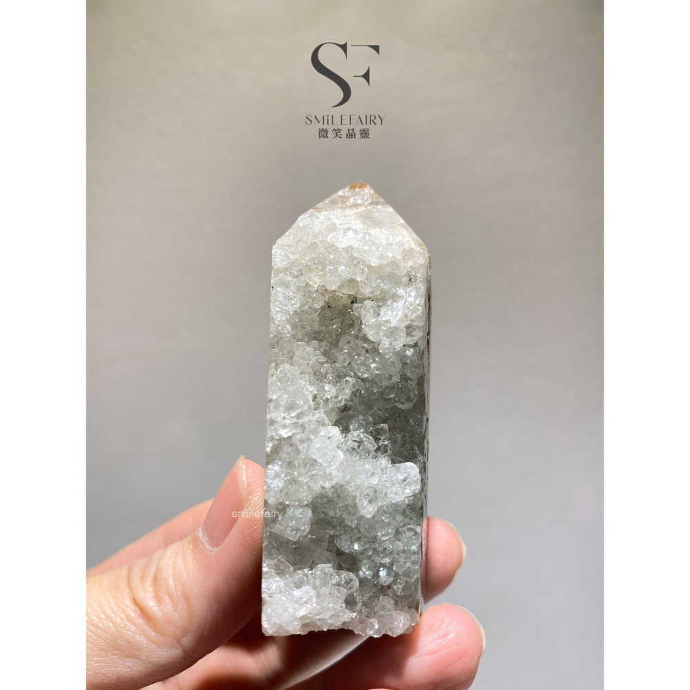 SF 能量柱 NL001A57｜白水晶柱・聚集能量、水晶晶柱、瑪瑙晶柱、鎮宅避邪、招財納福、淨化消磁-細節圖2