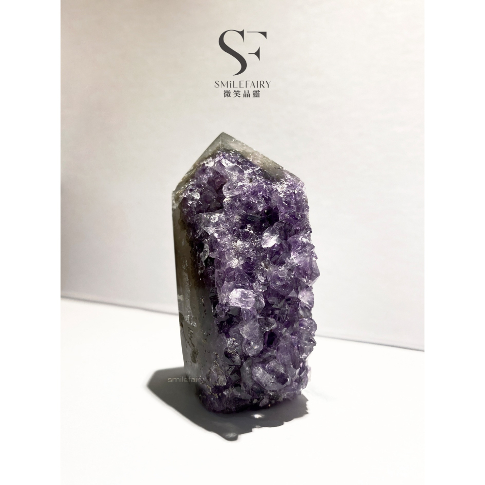 SF 能量柱 NL003A53｜紫水晶柱・聚集能量、水晶晶柱、瑪瑙晶柱、鎮宅避邪、招財納福、淨化消磁-細節圖2