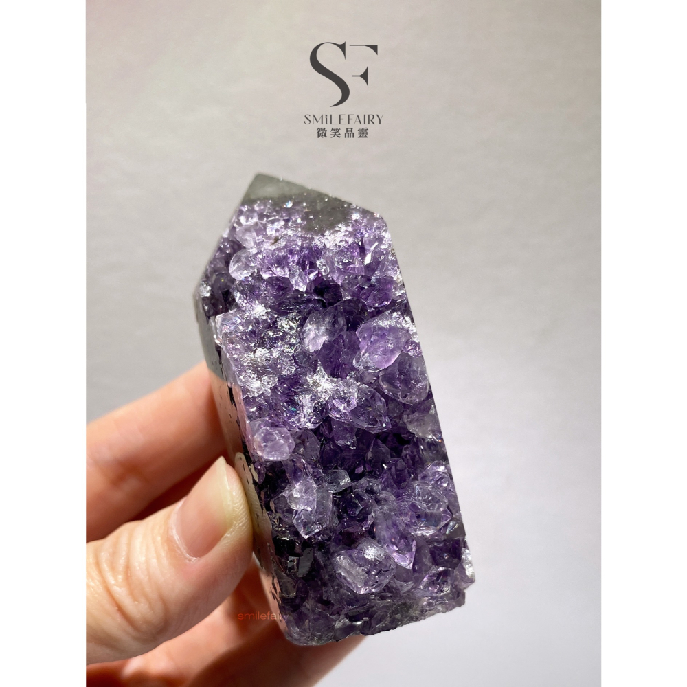 SF 能量柱 NL003A53｜紫水晶柱・聚集能量、水晶晶柱、瑪瑙晶柱、鎮宅避邪、招財納福、淨化消磁-細節圖7