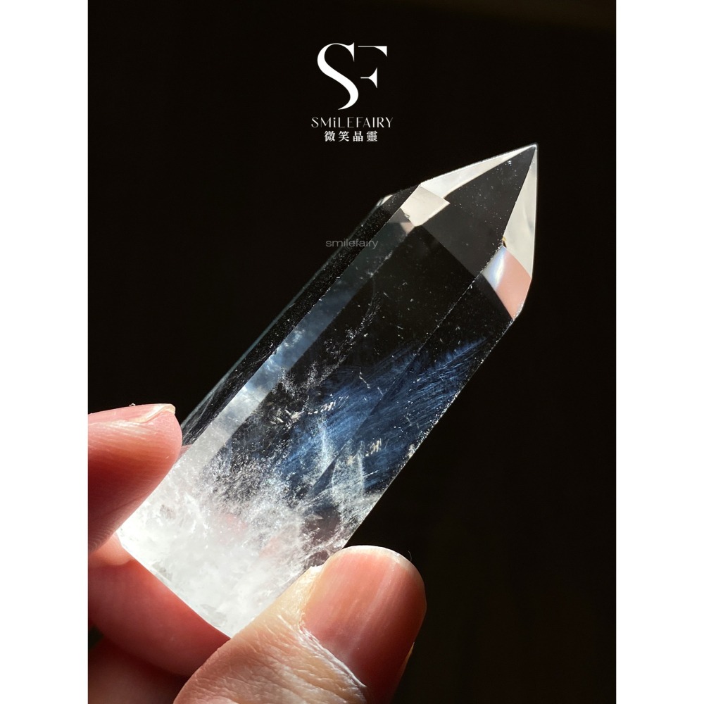 SF 藍針柱 C03c28｜天使之翼・爆滿藍色羽毛｜高頻水晶、白水晶柱、提升直覺力、平衡情緒、保護磁場、排除負能量-細節圖3