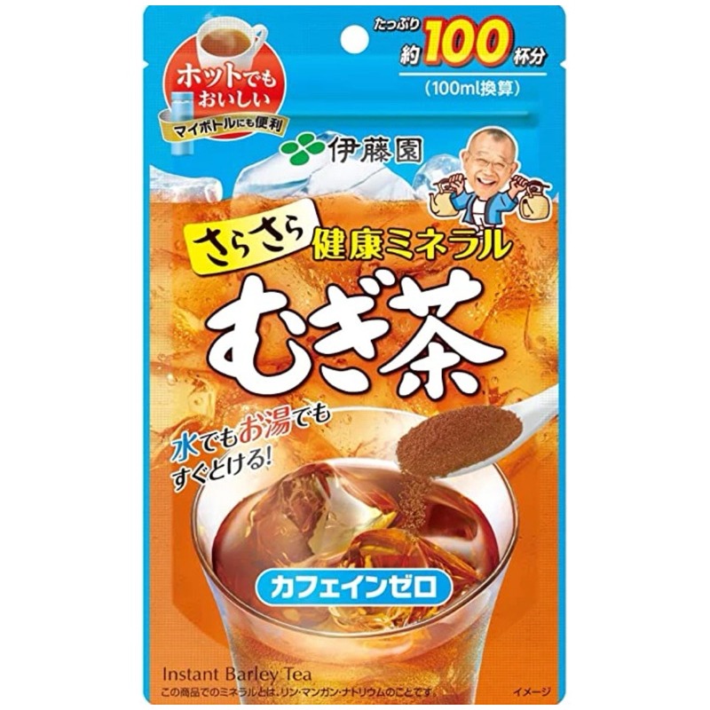 【拾玖號倉庫】台灣現貨 日本製 「大包」日本伊藤園即沖茶粉80g 綠茶 濃茶 麥茶 焙茶 茶粉 即沖-細節圖5