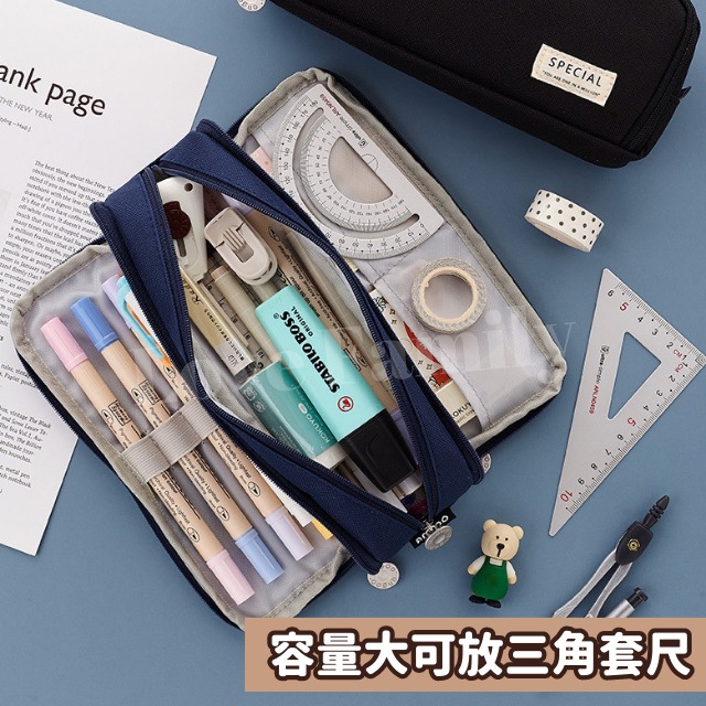 [實體店面品質放心]筆袋 鉛筆盒 鉛筆盒大容量 筆袋黃色 鉛筆袋 筆袋大容量 鉛筆盒韓國 鉛筆盒 ins-細節圖3
