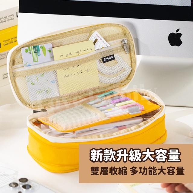 [實體店面品質放心]筆袋 鉛筆盒 鉛筆盒大容量 筆袋牛仔藍 鉛筆袋 筆袋大容量 鉛筆盒韓國 鉛筆盒 ins-細節圖2