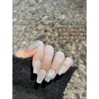 【 𝑾𝒊𝒏𝒆 𝑮𝒍𝒂𝒔𝒔｜高腳杯 】手工穿戴甲｜訂製穿戴甲｜ECHOO壹口穿戴甲｜美甲