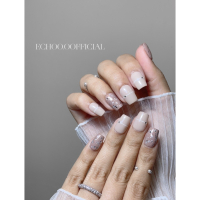 【 𝐄𝐂𝐇𝐎𝐎｜昭和 】手工穿戴甲｜訂製穿戴甲｜扁平甲穿戴甲｜美甲